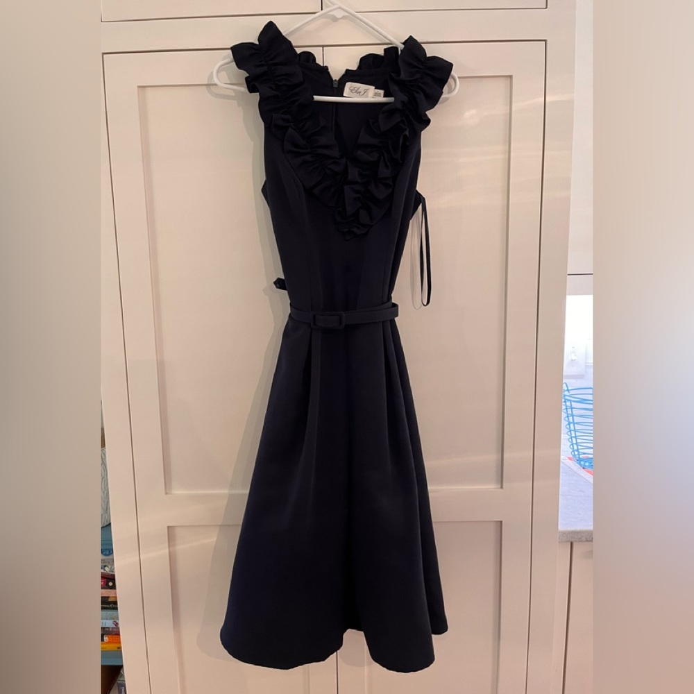 Women’s Eliza J navy blue cocktail dress